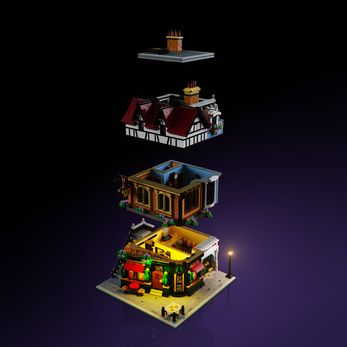 LMB 2.0 Light Kit for LEGO® Tudor Corner