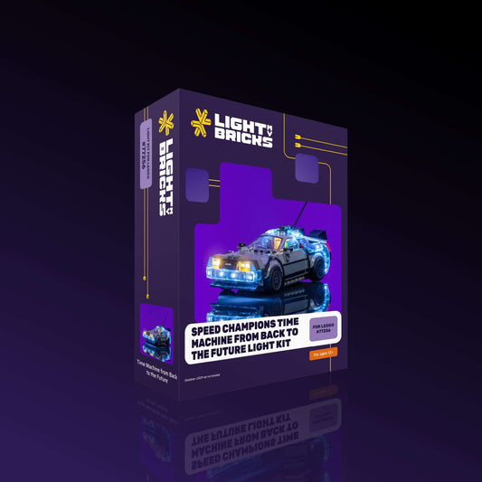 Light Kit for LEGO® Speed Champions Time Machine from Back to the Future #77256
